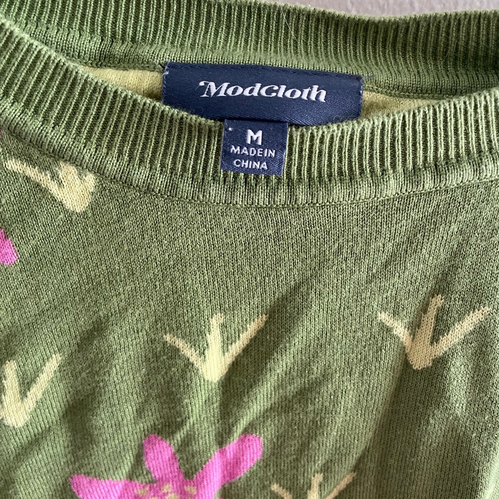 ModCloth Floral Sweater